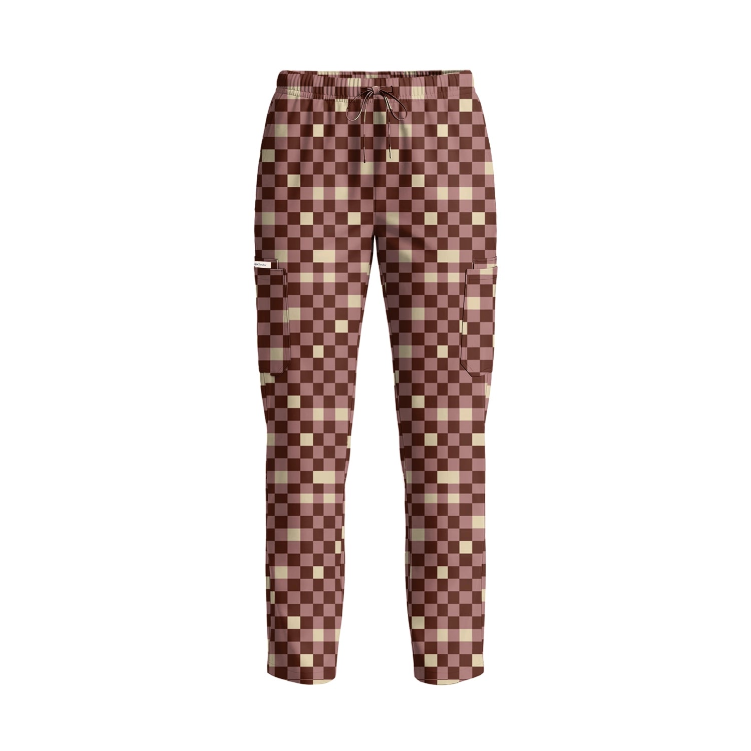 Cocoa Check Scrub Set (Ships June 29)