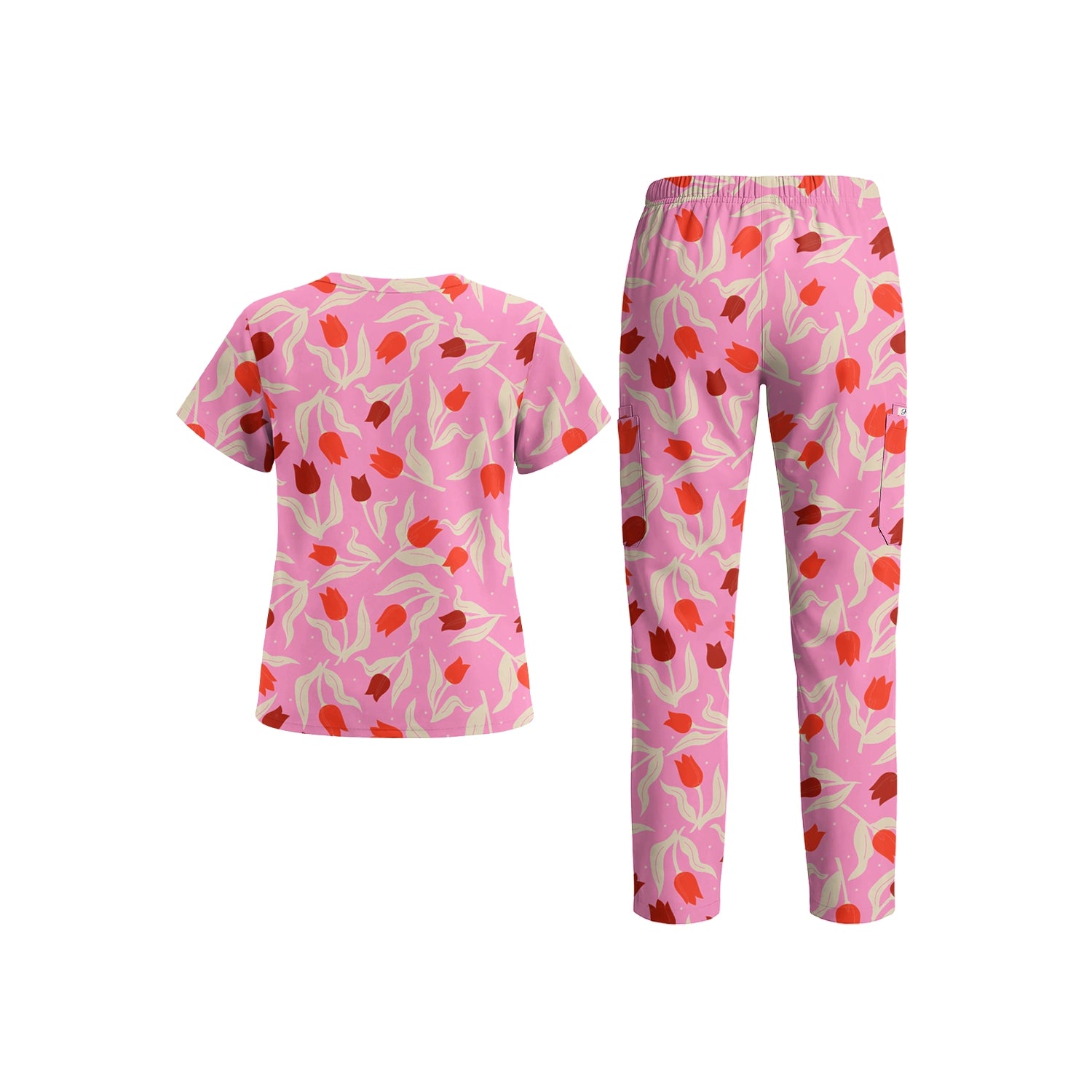 Cutest Tulips Scrub Set (Pre-Order)
