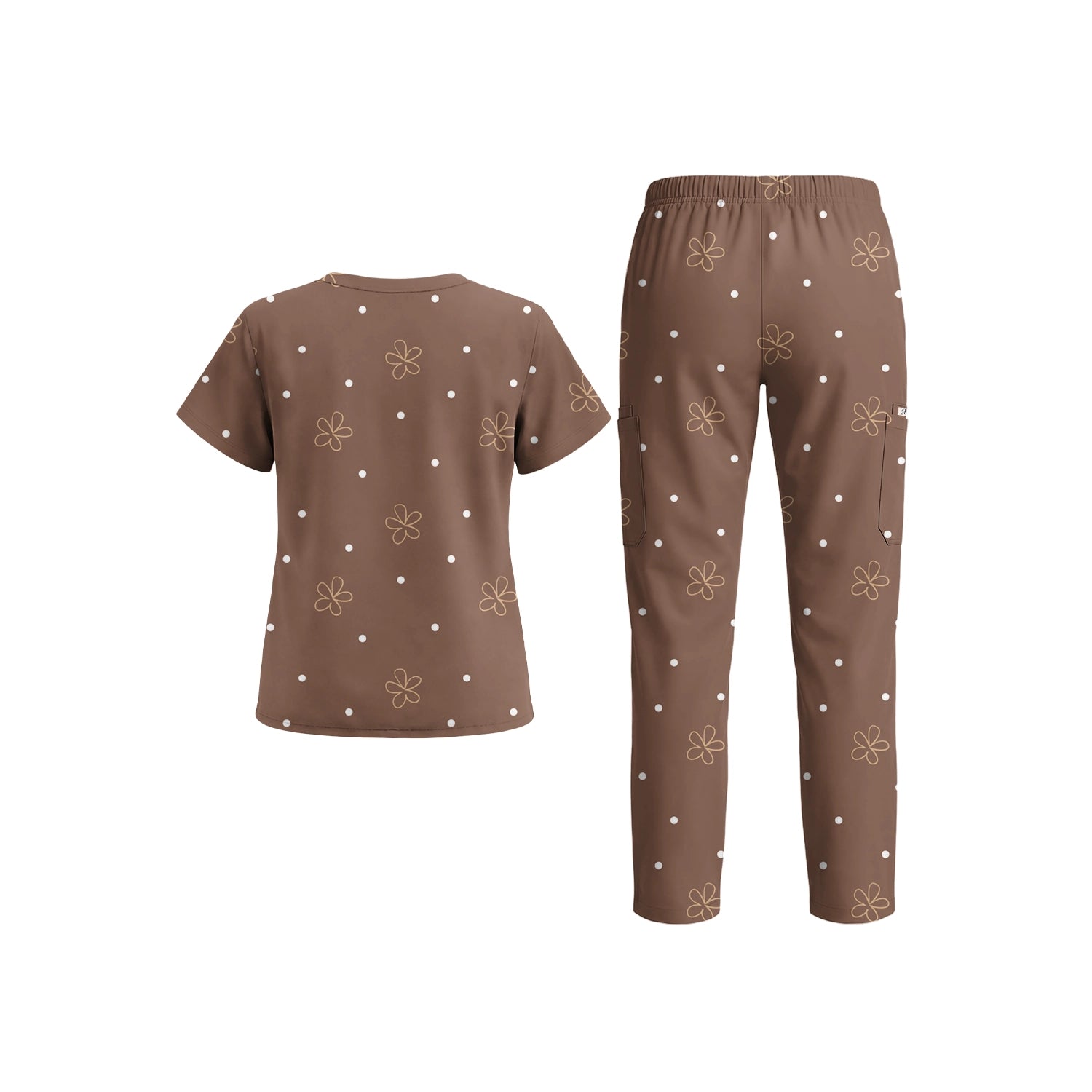 Caramel Daisy Scrub Set (Ships June 29)