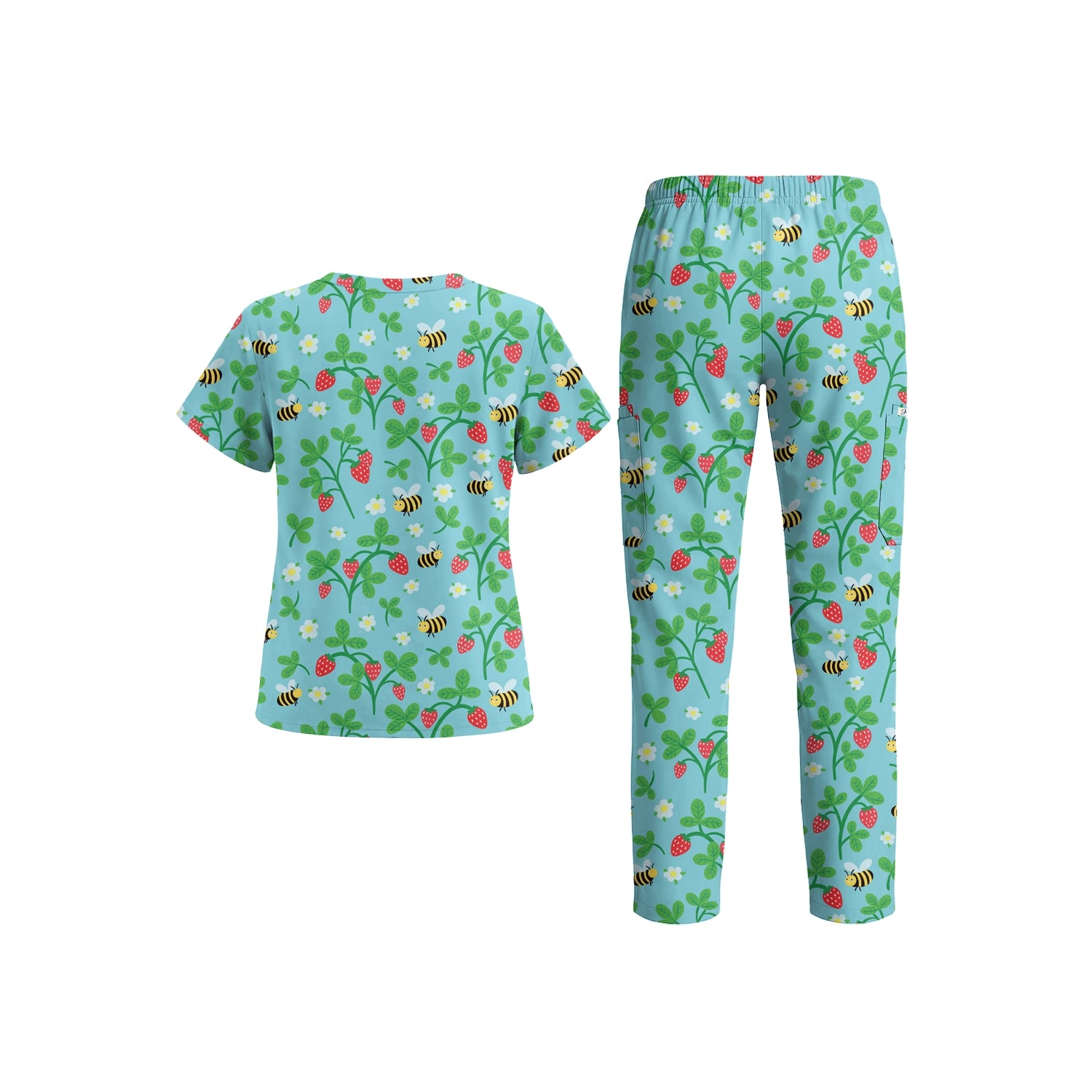 Bees & Strawberries Scrub Set (Pre-Order)