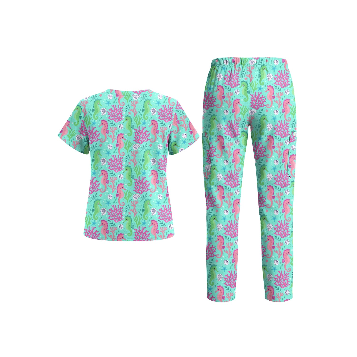 Seahorse Bliss Scrub Set (Ships June 29)