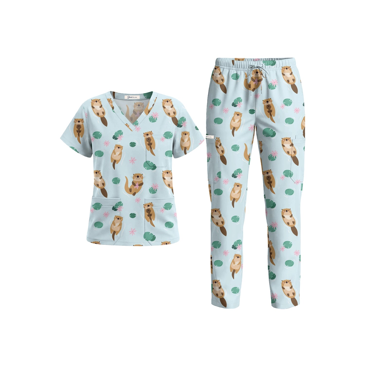 Otterly Cute Scrub Set - Ships June 1, 2026