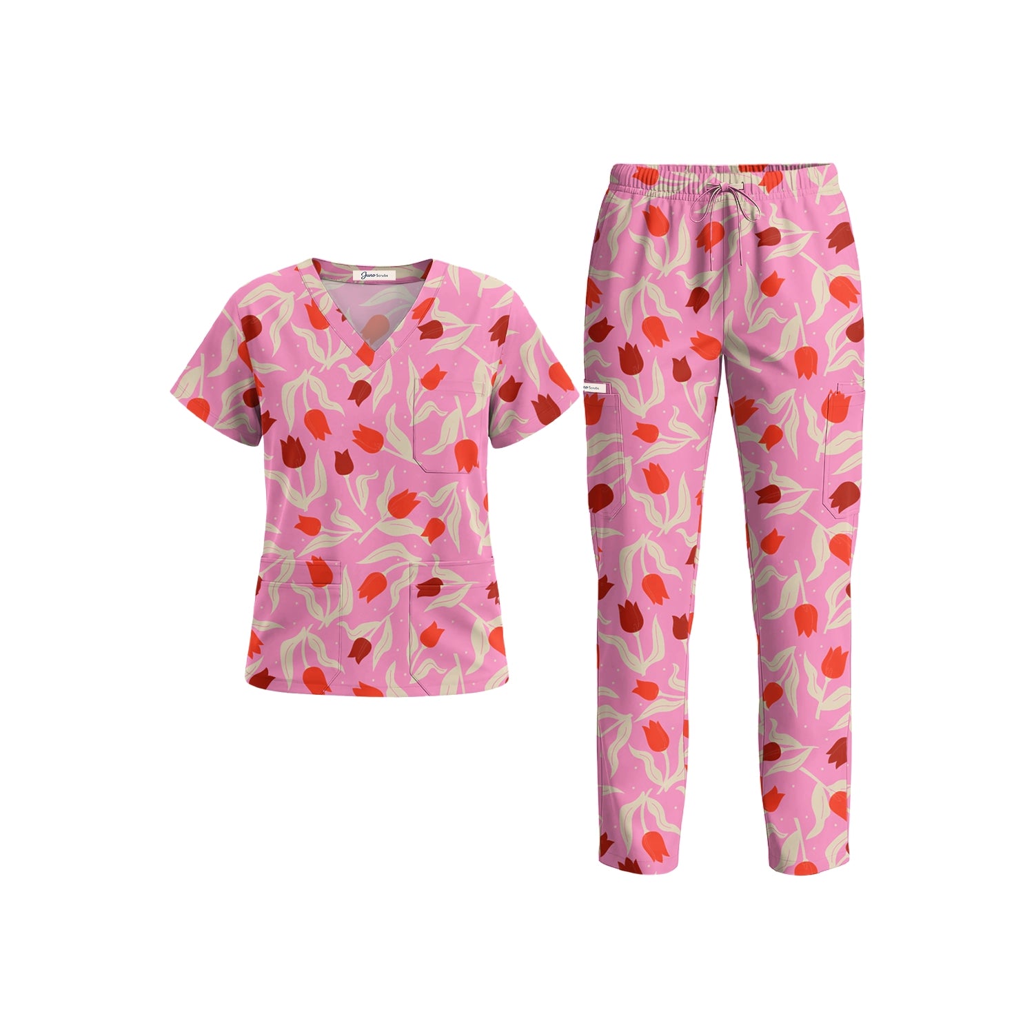 Cutest Tulips Scrub Set (Pre-Order)