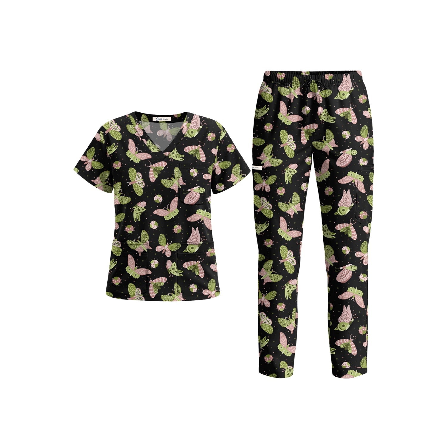 Midnight Butterflies Scrub Set (Ships June 29)