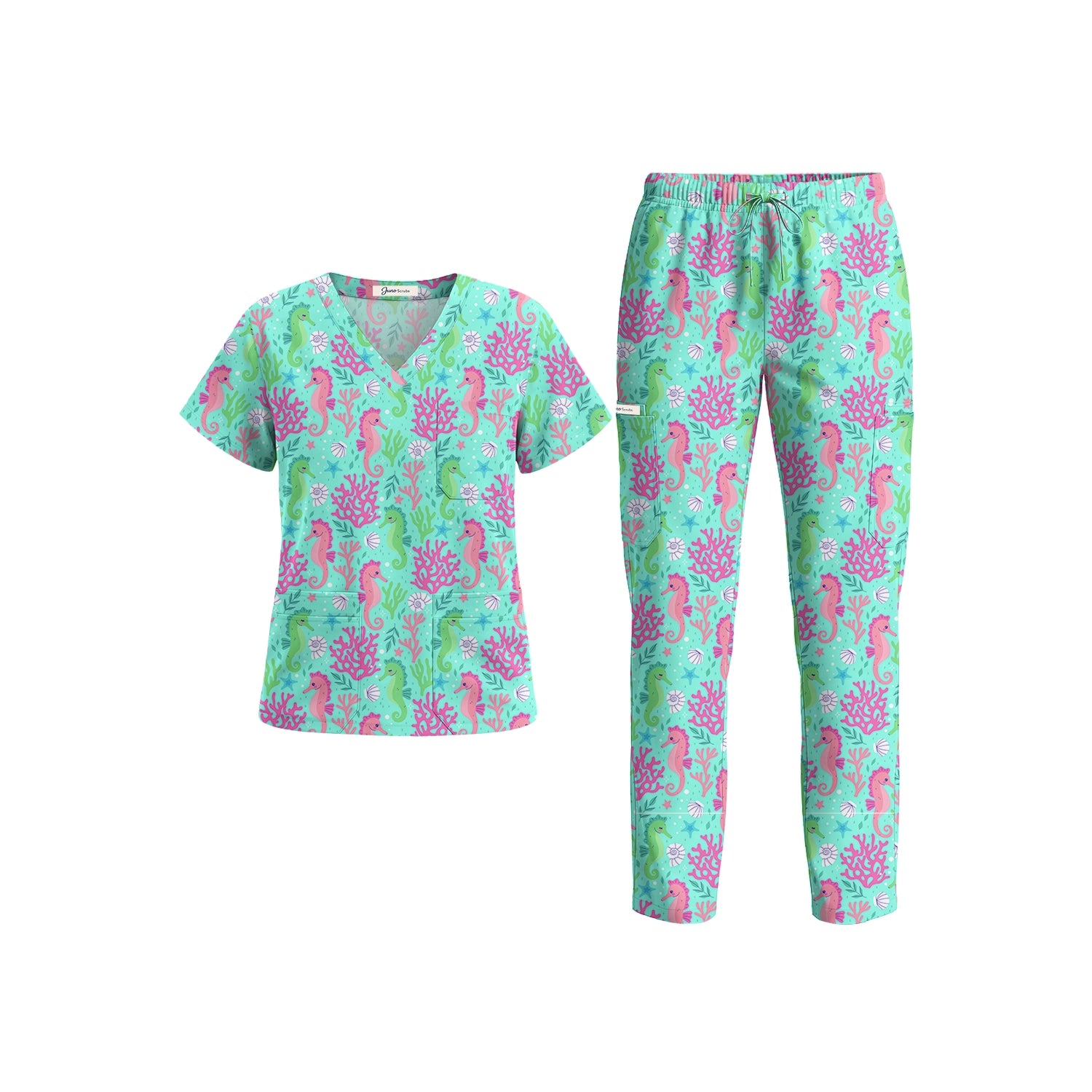 Seahorse Bliss Scrub Set (Ships June 29)
