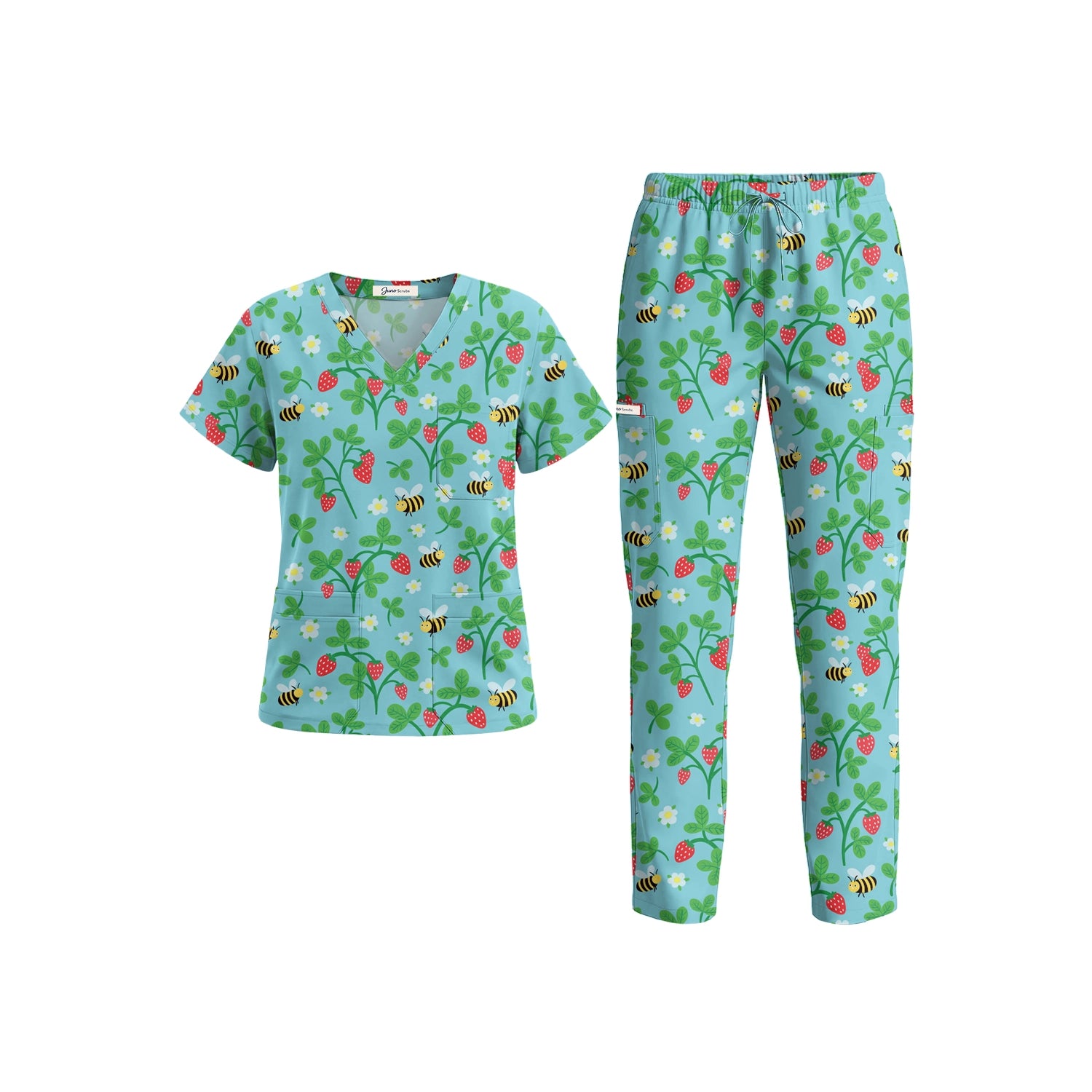 Bees & Strawberries Scrub Set (Pre-Order)