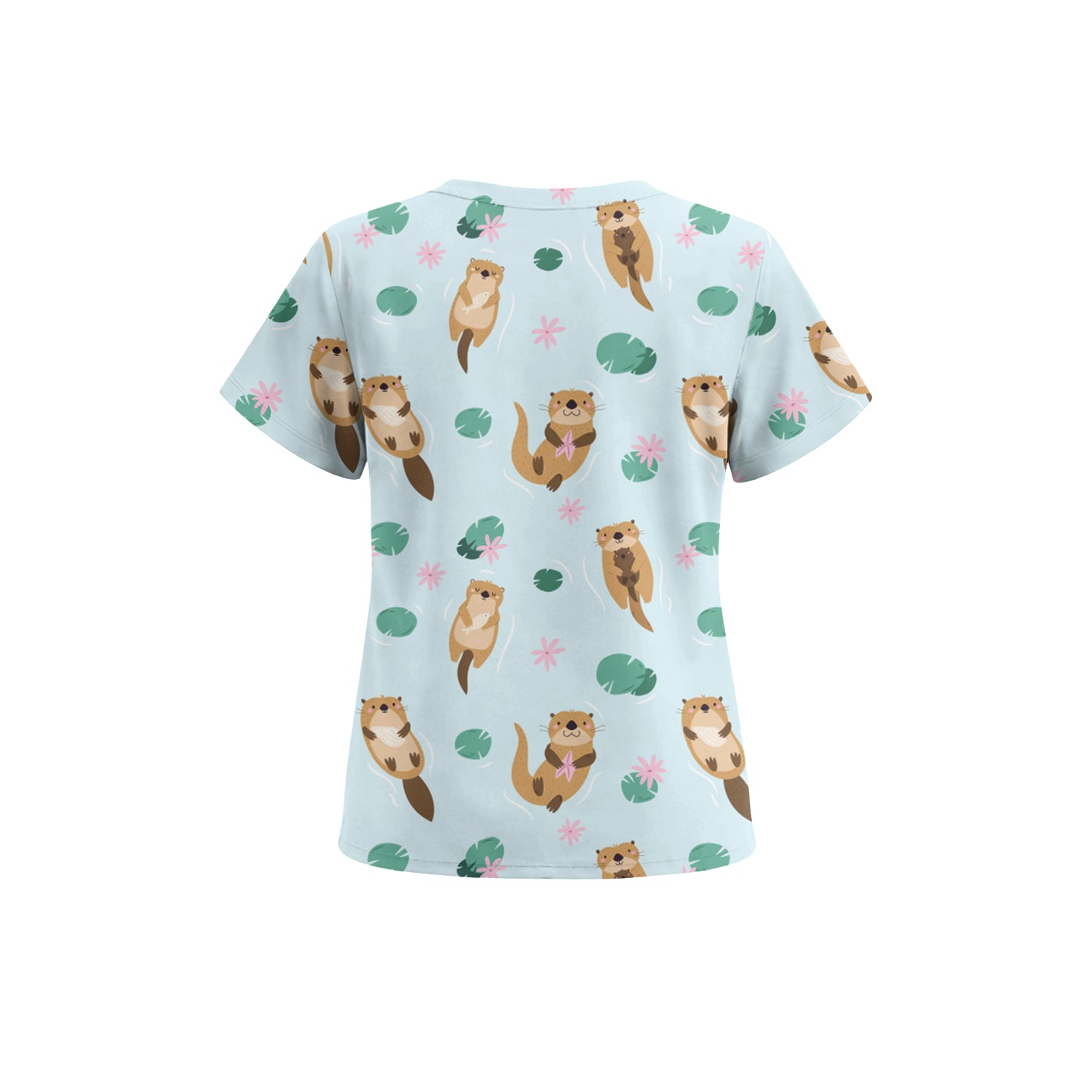 Otterly Cute Scrub Top (Ships June 29)