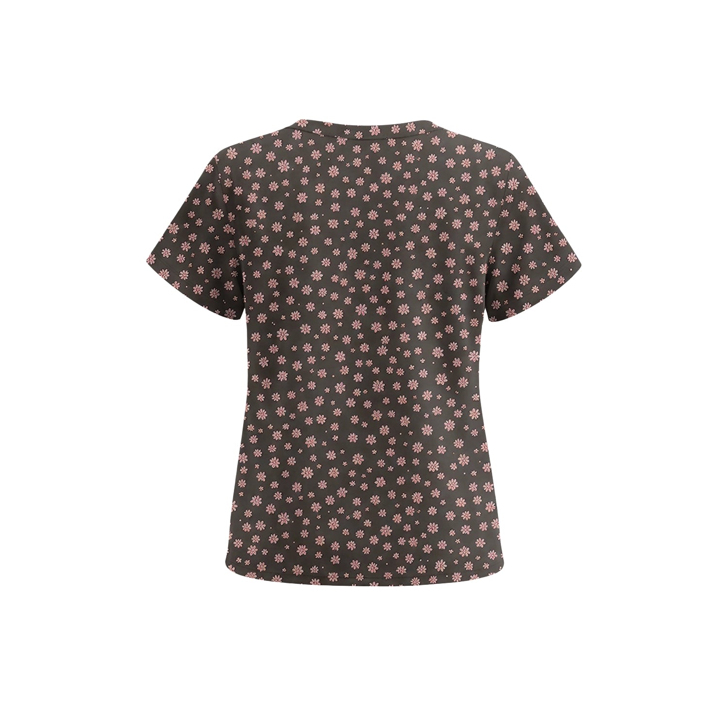 Coffee Flowers Scrub Top (Pre-Order)