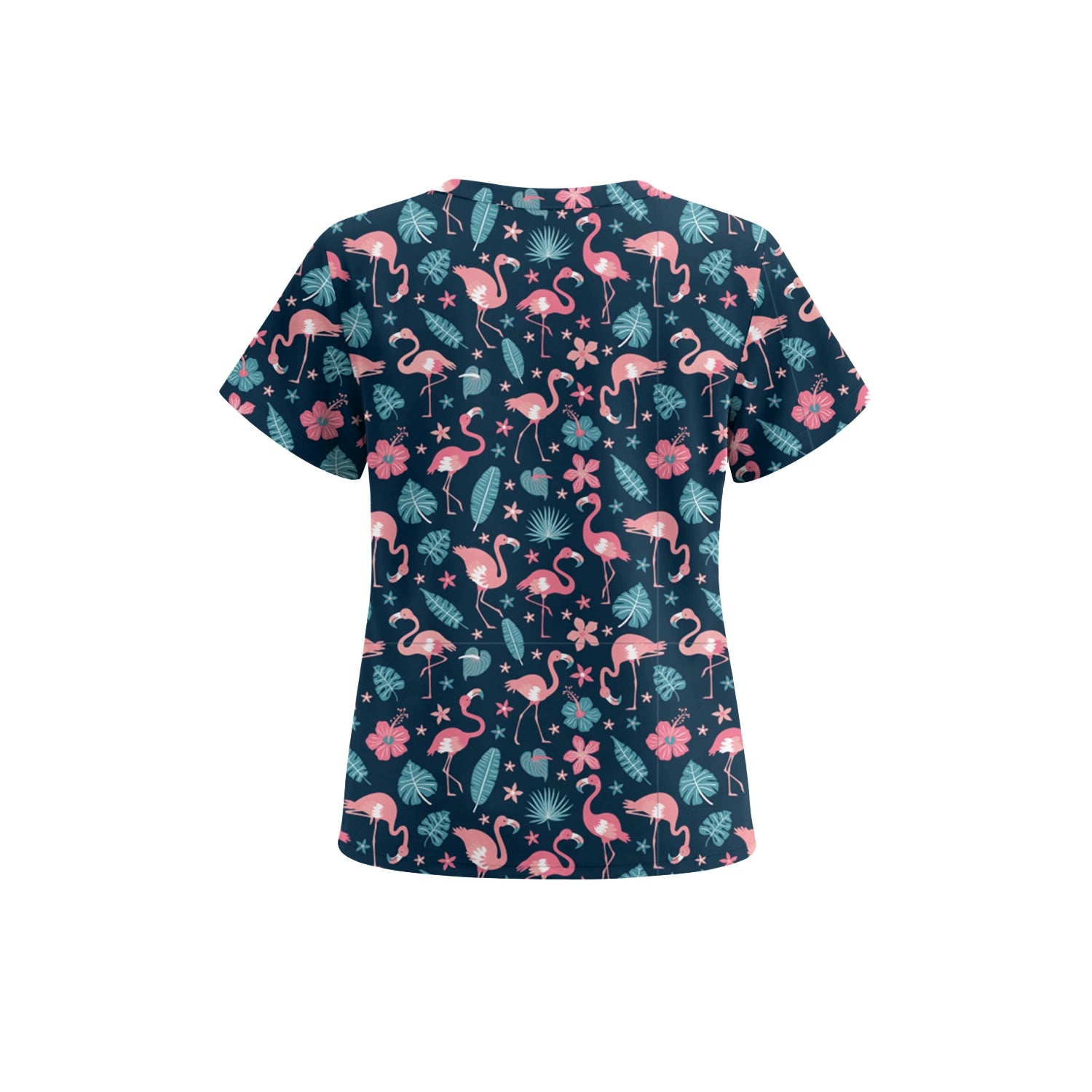 Flamingo Vacation Scrub Top (Pre-Order)