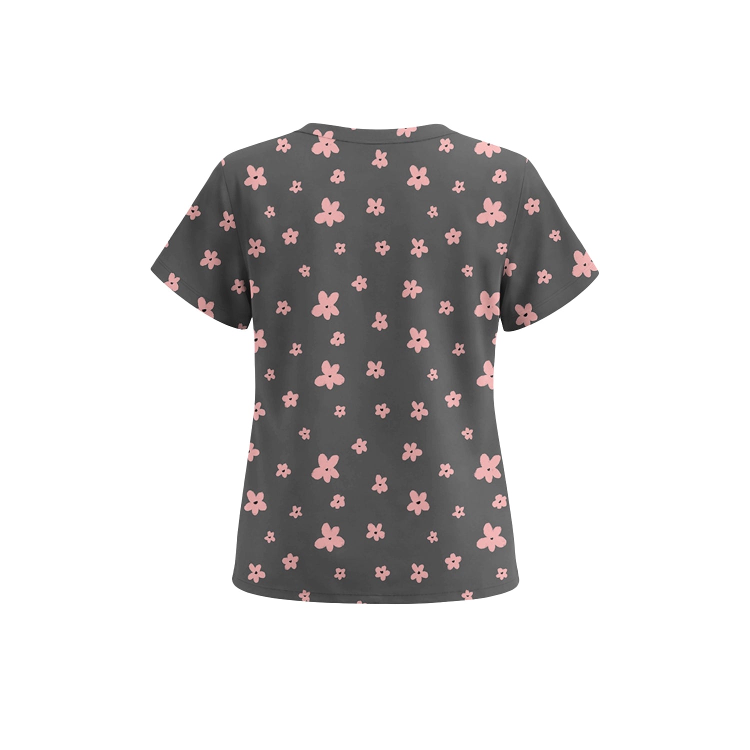 Grey Petal Scrub Top (Pre-Order)