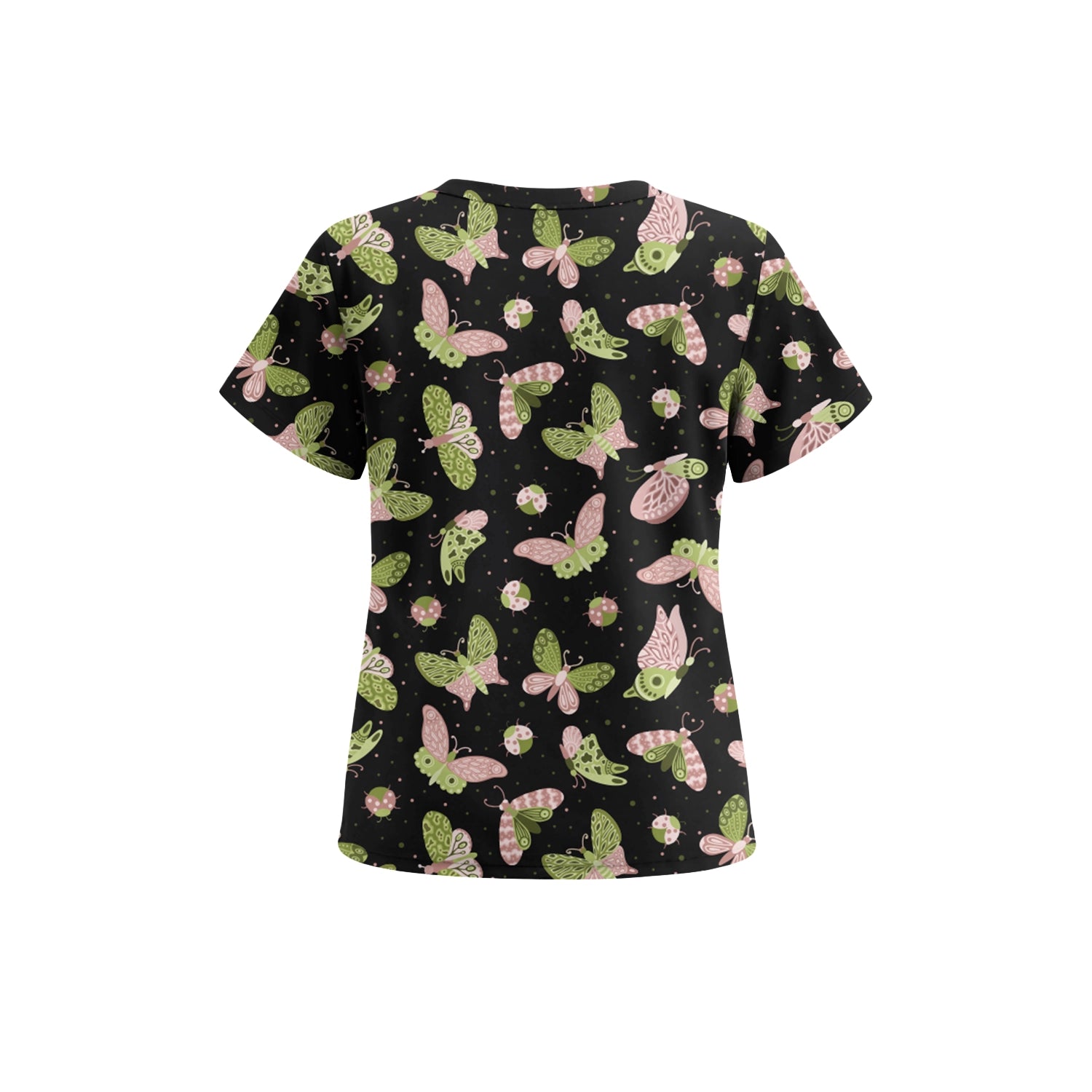 Midnight Butterflies Scrub Top (Ships June 29)