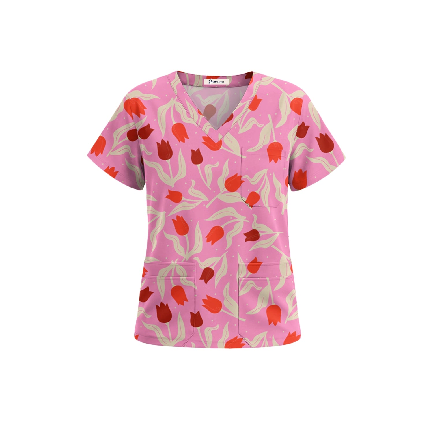 Cutest Tulips Scrub Top (Pre-Order)