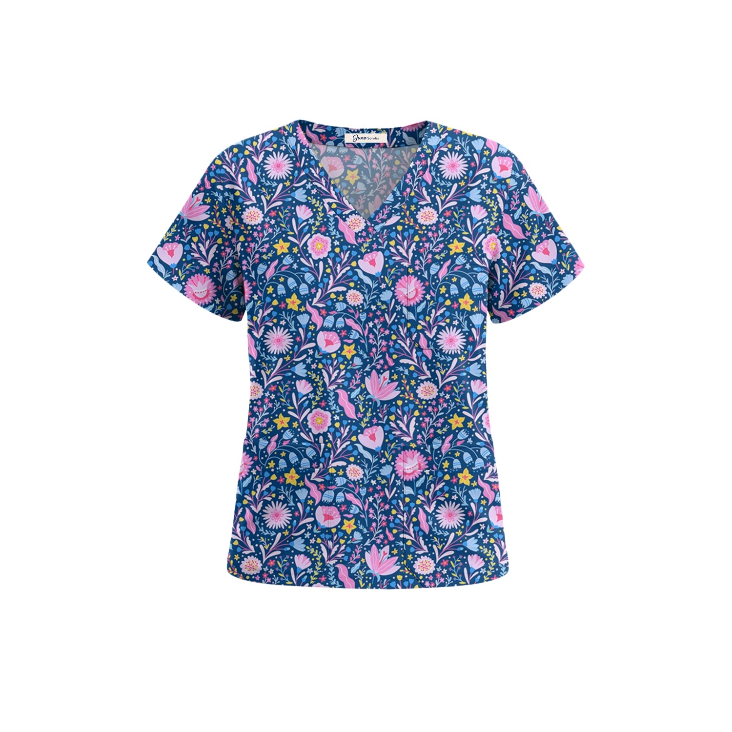 Navy Blossom Scrub Set (Pre-Order)